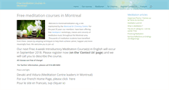 Desktop Screenshot of montrealmeditation.org