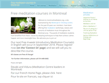 Tablet Screenshot of montrealmeditation.org